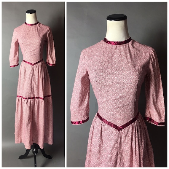 Vintage 70s dress / 1970s dress / floral dress / p