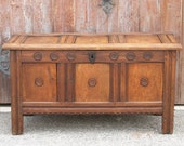 Early 18th Century English Oak Coffer, Trunk, Chest, Antique Chest, Oak Trunk, Storage Trunk, Storage Chest, Blanket Chest, Storage Chest