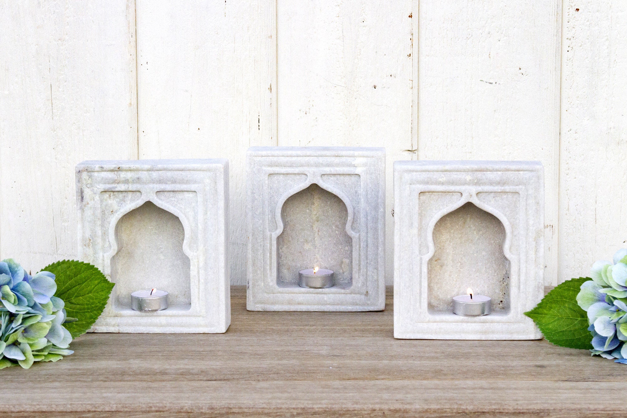 Marble Lamp Niche (Double) - Mughal Style Marble Lamp Niche (Double) - Mughal Style