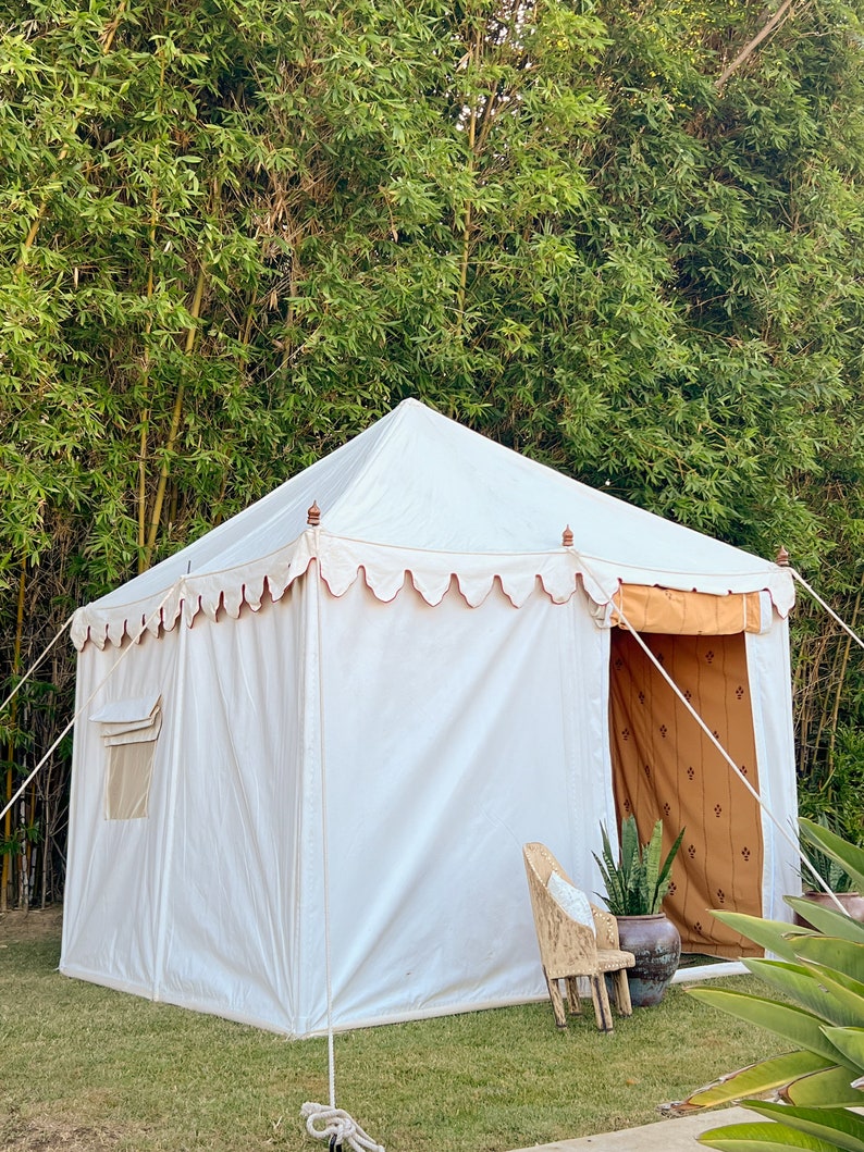 Royal Ranthambore Outdoor Tent, Glamorous Custom Yurt, Garden Lounge Tent, Waterproof Garden Tent, Canvas Party Tent, Glamping Garden Tent image 7