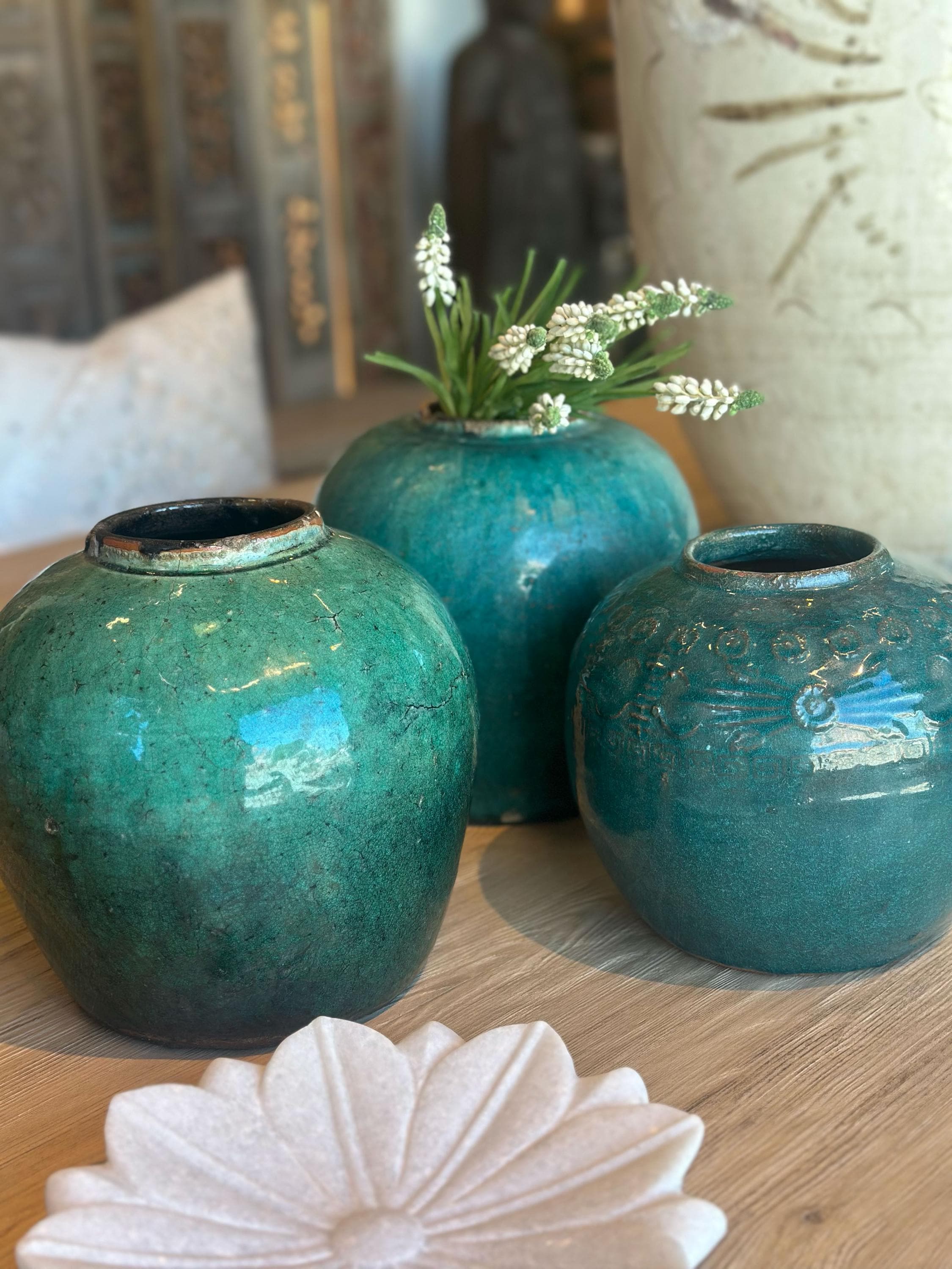 Antique Chinese Celadon Vases - Etsy