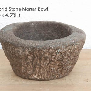Old World Stone Mortar Bowl bild 3