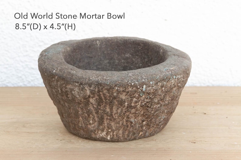 Old World Stone Mortar Bowl bild 3