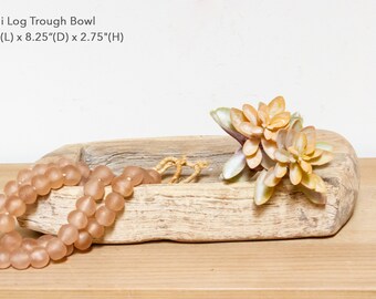 Bleached Wood Bowl, Vintage Rustic Bowl, Bleached Wood Fruit Bowl, Primitive Wooden Bowl, Centerpiece Trough Rustic Planter, Whitewash Bowl