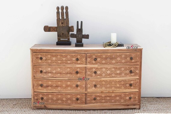 Carved Blanket Chest Made From Reclaimed Teak Carved Blanket Chest Made From Reclaimed Teak