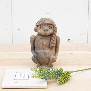Pre-Columbian Style Clay Figure, Indigenous Clay Figure,Vintage Smal Clay Figure,Hand Crafted Pre-columbian Style Figurine,Small Clay Statue