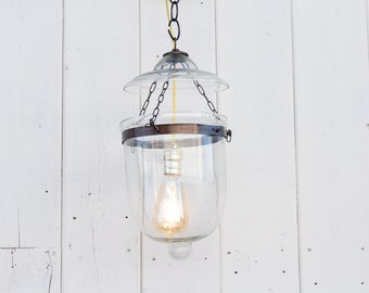 Clear Hanging Pendant Lamp, Glass Lantern, Ceiling Hanging Lamp, Moorish Ceiling Lantern, Glass Pendant Lamp, Glass Ceiling Pendant Lamp