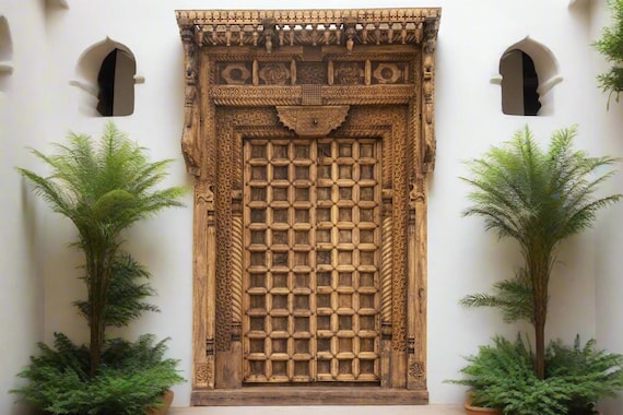 Carved Stone Lintel Panel From Jaisalmer - 19thC Carved Stone Lintel Panel From Jaisalmer - 19thC