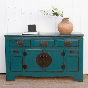 floral blue formal dress Vintage Stanley Style Faux Bamboo Nine Drawer Dresser Available for Custom  Lacquer – Hibiscus House