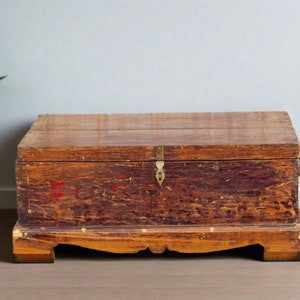 Iron Bound Indian Teak Chest From Goa - 19thC Iron Bound Indian Teak Chest From Goa - 19thC