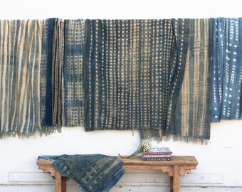 Vintage Malinke African Indigo Throw