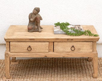 Antique Kang Two-Drawer Coffee Table