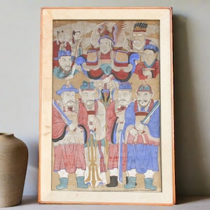 Antique Chinese Eight Immortal Painting,Chinese Painting,Eight Immortal,Asian Painting,Painting,Chinese Art,Traditional Chinese Art,painting