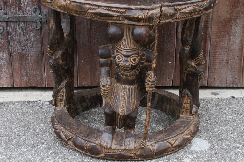 Impressive Yoruba Carved Chair Antique ChairAfrican | Etsy