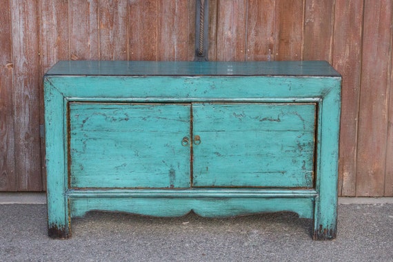 Vivid Teal Shanxi Cabinetteal Asian Cabinetchinese Etsy