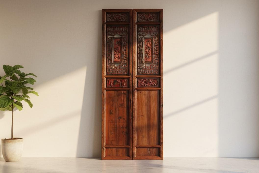 Chinese Lattice Door - Etsy