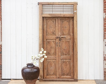 Tall Antique Indo-Portuguese Entrance Door, 19th Century Indo-Portuguese Entrance Door, Historical Indo-Portuguese Door, Old Goan Entry Door