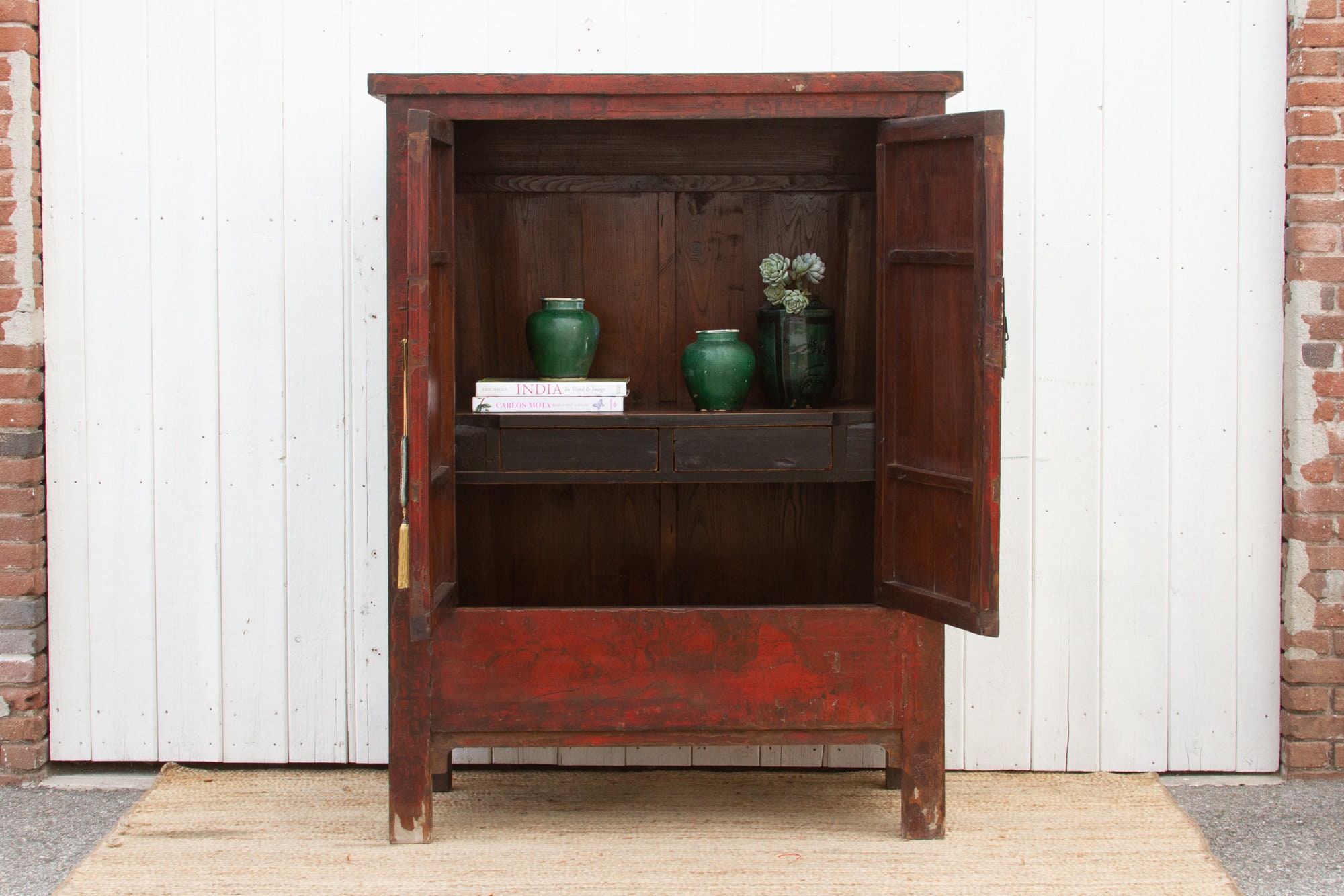 Commode 3 tiroirs décors chinois XX eme | Selency