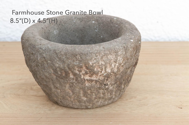 Old World Stone Mortar Bowl bild 6
