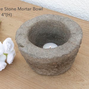 Old World Stone Mortar Bowl bild 10