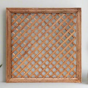 Sakura Farmhouse Asian Window Panel, Antique Asian wood lattice window, Asian home decor accents, Asian window panel,antique lattice window