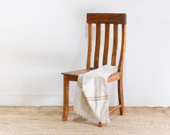 Vintage Light Walnut Finish Chair, Classic Wood Chair,Light Wood Antique Chair,Rosewood Accent Chair,Vintage Wooden Chair,Vintage Side Chair