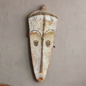 African Fang Ngil Tribal Mask,Tribal African Mask,Tribal Ritual Mask,Tribal Mask,Gabon Mask,Fang CeremonialMask,African Artifact,AntiqueMask