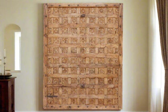 Carved Teak Panel Of Ganesh - 18thC Carved Teak Panel Of Ganesh - 18thC