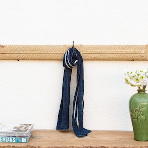 Farmhouse Style Carved Teak Wall Hook, Rustic teak wall hook,Teak wood wall hook rack,Hand-carved teak wall hook,Antique Farmhouse coat hook