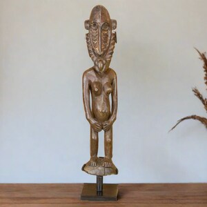African Tribal Carved Statue,African Tribal Figurine,Wooden Statue,Wooden Figurine,Antique Tribal Figurine,Primitive Ancestor Statue,African