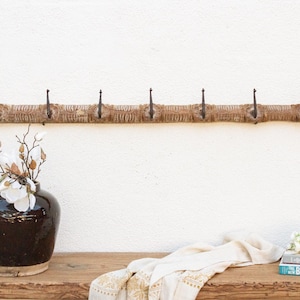 Rustic Floral Bleached Wood Wall Hook, Farmhouse Wall Hooks, Antique Wall Hooks, Antique Coat Hooks, Indian carved Hooks, Decorative Hook