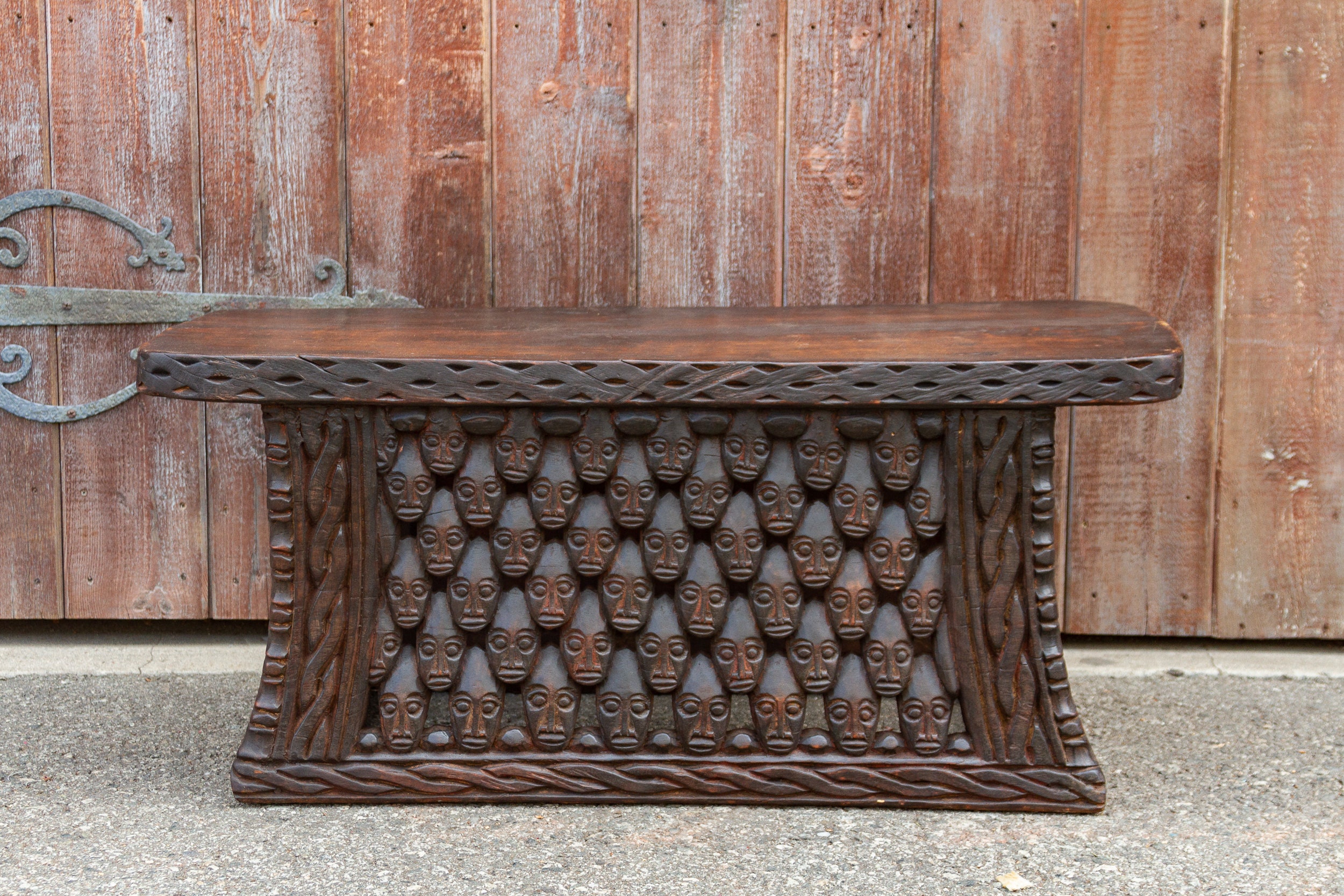 Bamum Carved Bamileke Coffee Table Tribal Carved African Etsy