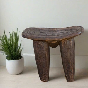 Primitive African Donkey Carved Senufo Table,Tribal African Table, Primitive Wooden SideTable, African Antique Stool,African primitive table