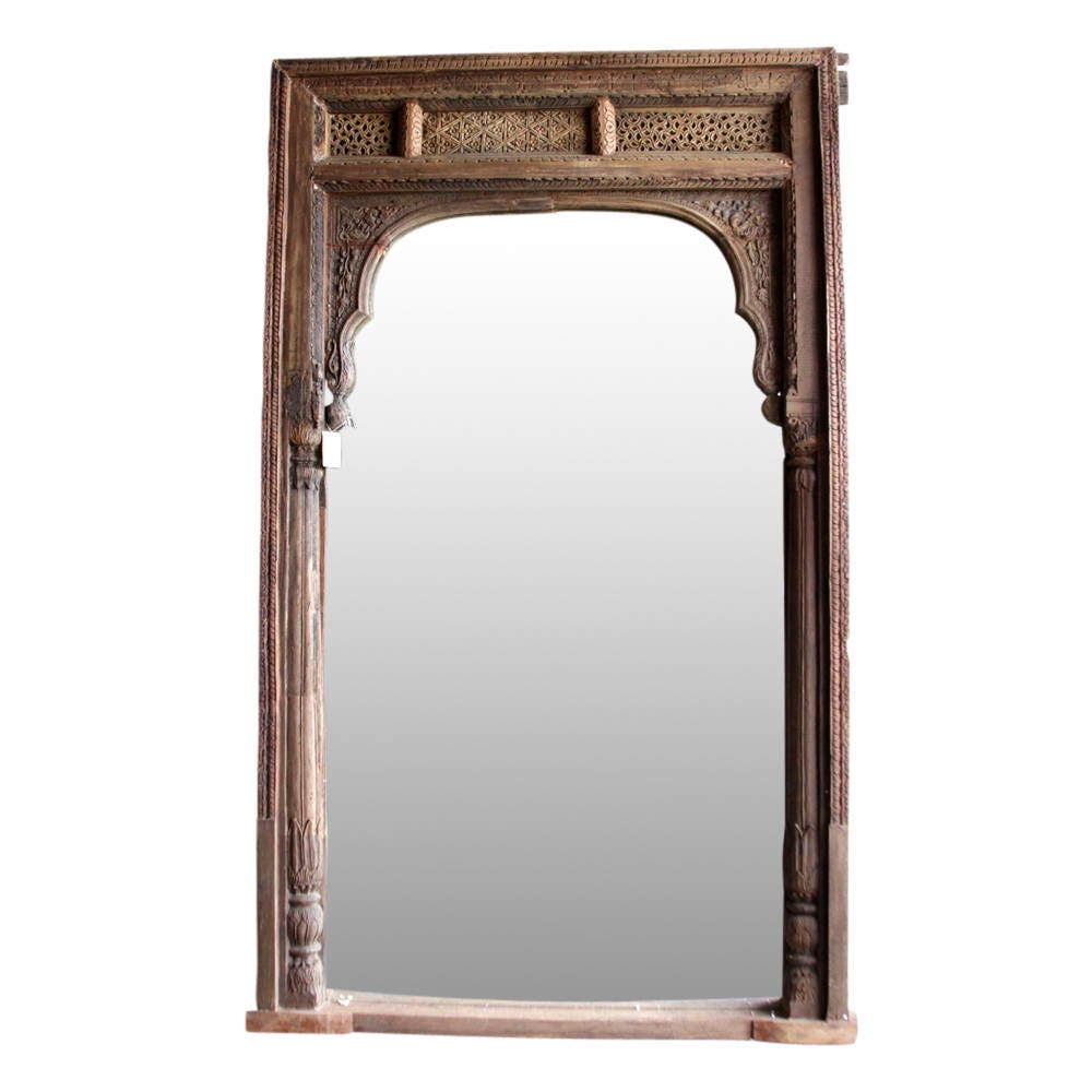 Antique Jaipur Haveli Floor Mirror Indian Floor Mirror Etsy
