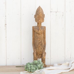 19th Century Primitive Tall African Statue,Primitive African Sculpture,Tall African Tribal Art, AntiqueAfrican Tribal Statue,Tribal Figurine