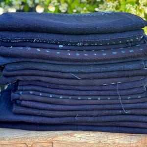 Zuri Blue Indigo Mud Cloth, Nia Indigo Mud Cloth, Ayo Indigo Mud Cloth, Vintage Tribal African throw, Old Malian Indigo Mudcloth Throw