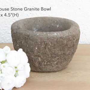 Old World Stone Mortar Bowl Farmhouse Stone