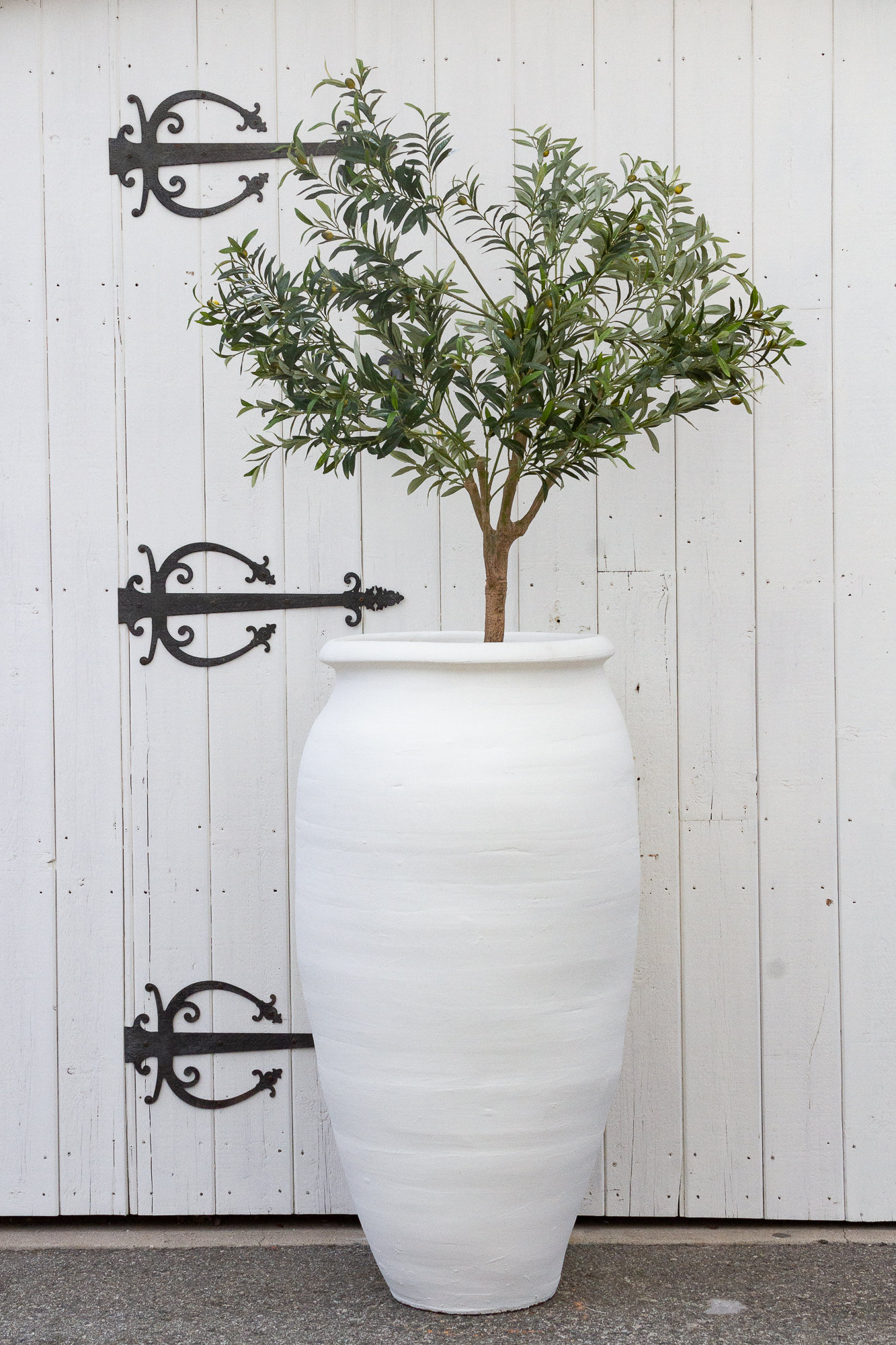 Large Whitewash Terracotta Planter: Greek Amphora Garden Decor - Etsy