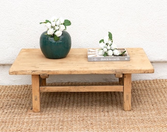 19th Century Rustic Low Kang Table,