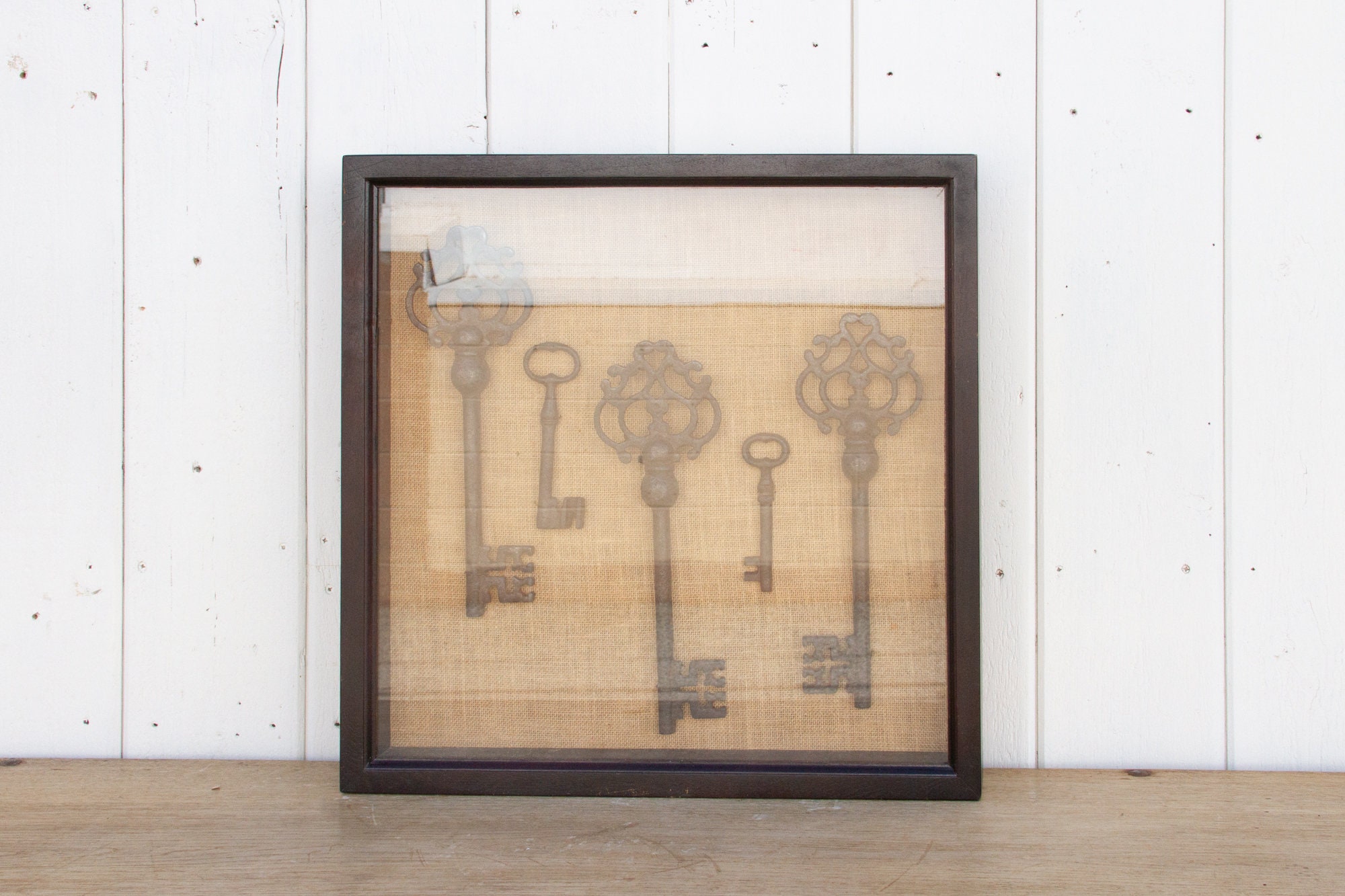 Vintage Keys Shadow Box Wall Art Shadow Box Decorative Etsy