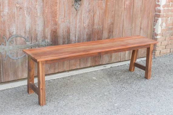 Teak Colonial School Bench Teak Bench Rustic Solid Wood Etsy