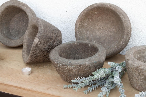 Old World Stone Mortar Bowl