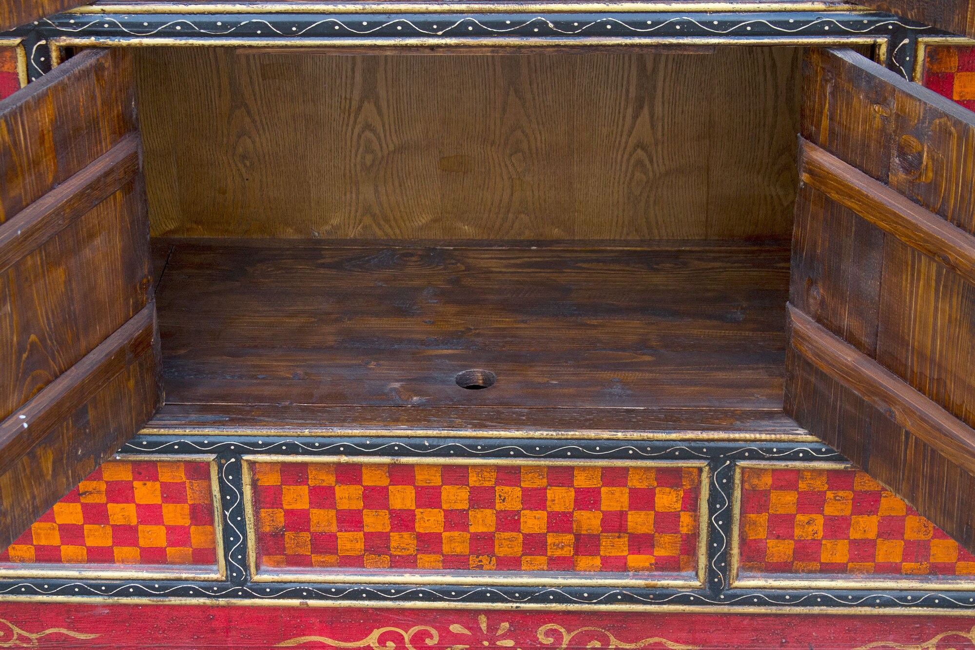 Gabinete tibetano con motivo de damas envejecido gabinete de | Etsy