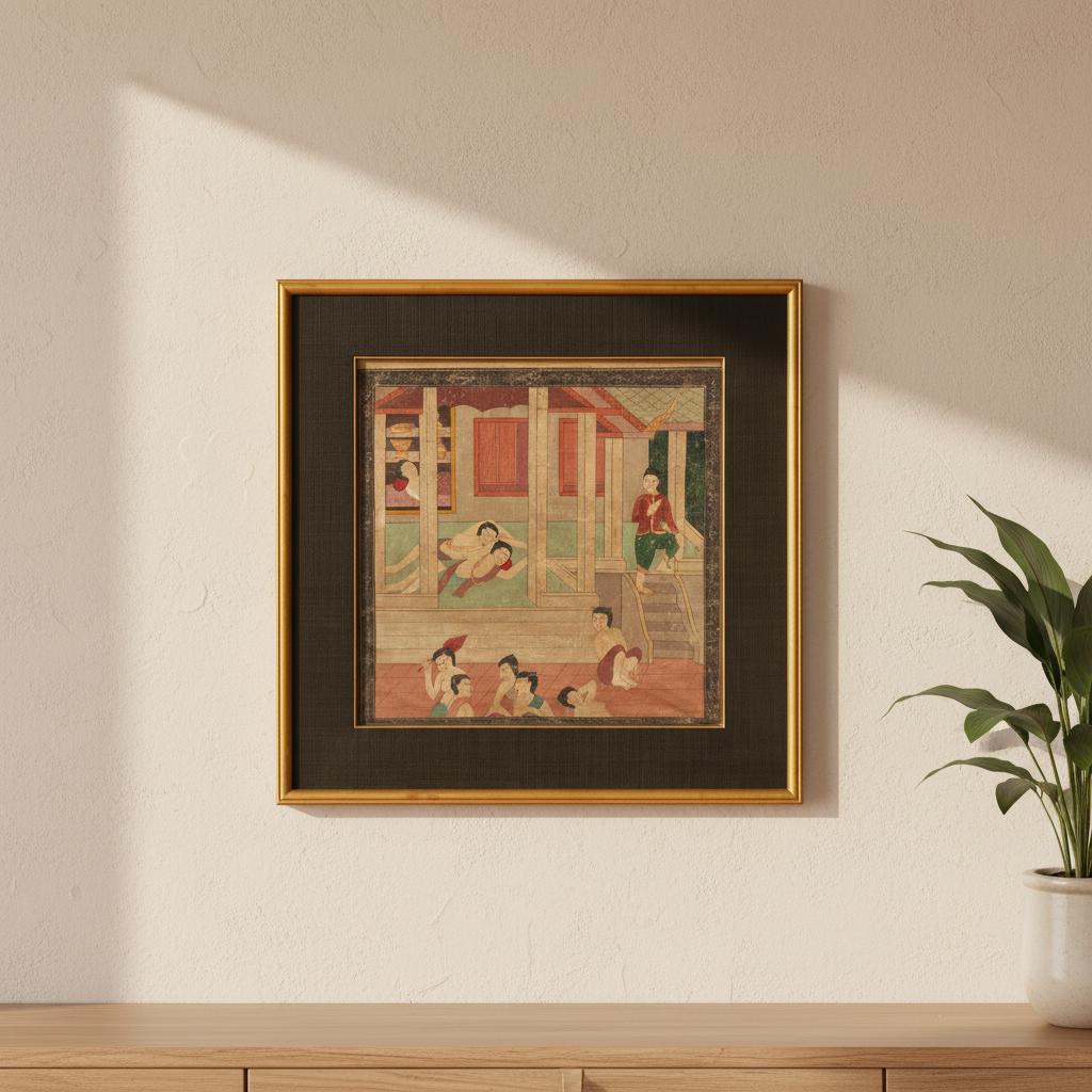 Thai Antique Painting - Etsy