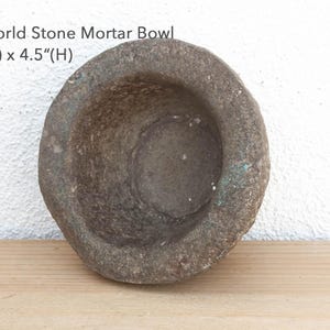 Old World Stone Mortar Bowl bild 4