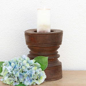 Antique Rice Grinder Candle Holder,Carved Candle Holder,Tribal Vintage spice grinder,Farmhouse rustic decor,Antique Rustic Artifacts,candle