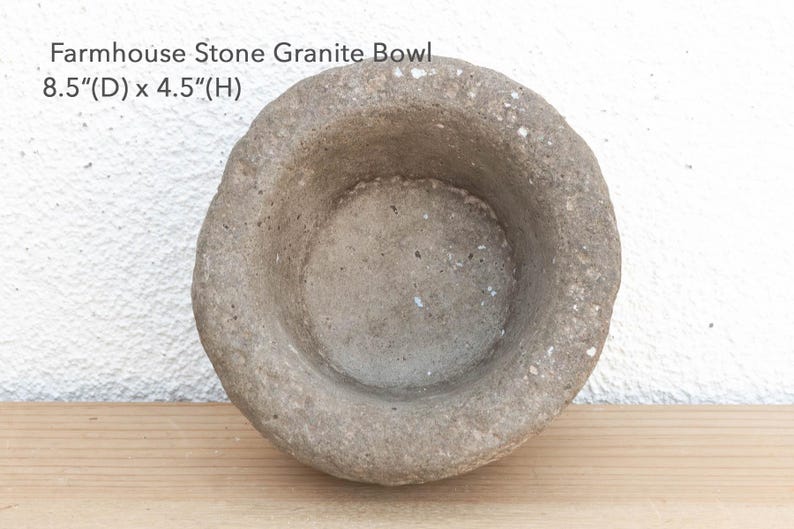 Old World Stone Mortar Bowl bild 7