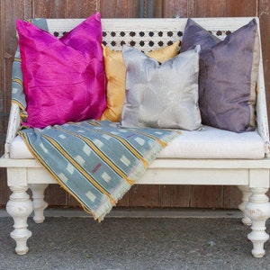 Clearance Chakra Silk blend Pillow Cover, Indian Pillow Cover,Decorative Pillow, Boho Pillow, Throw Pillow Cover, Bohemian Pillow Cover