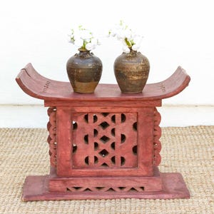 Tribal Motif Vintage African Asante Stool, Vintage Asante stool, Tribal Bedroom stool, African tribal Stool,Antique Unique African End Table
