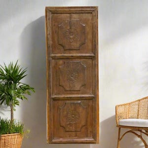 1700&#39;s Basque Carved Wall Panel,Antique Spanish Wall Panel,Spanish Colonial Cabinet Door,Distressed Wood Spanish Pantry Door,Farmhouse Decor